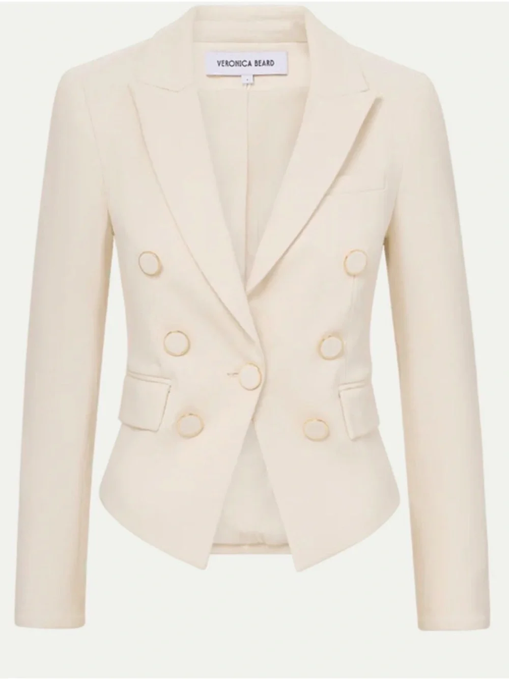Veronica Beard Diego Dickey Jacket Ecru US 4